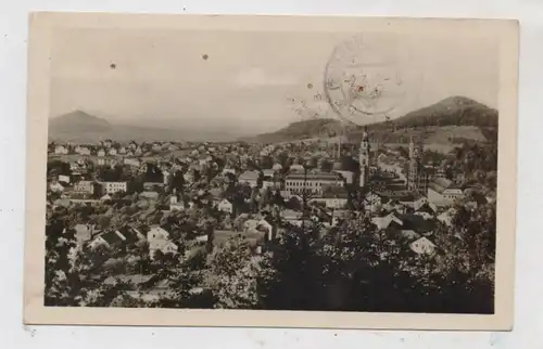 BÖHMEN & MÄHREN - HAIDA / NOVY BOR, Gesamtansicht, 1948, Zensur
