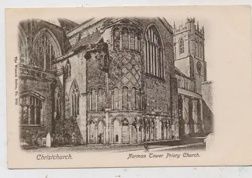 NEW ZEALAND - CHRISTCHURCH, Norman Tower Priory Church, Wrench Series, printed in Saxony