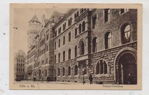 5000 KÖLN, Polizei Präsidium, Schildergasse, Strassenbahn, 1921