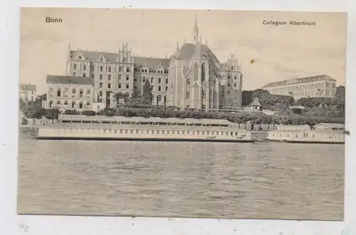 5300 BONN, Collegium Albertinum, Rhein - Badeanstalten, 1910