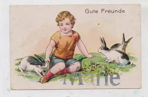 KINDER - Junge mit Hasen
