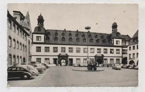 5400 KOBLENZ, Jesuitenplatz mit Rathaus, VW - Käfer, 1958