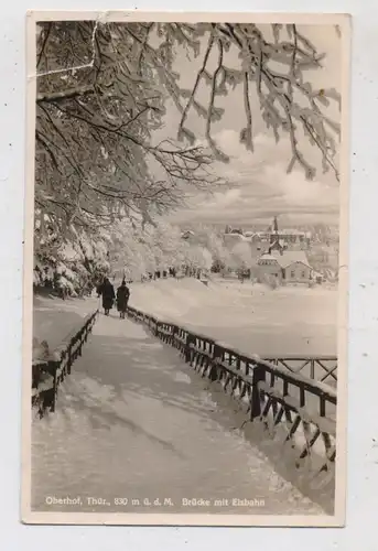 0-6055 OBERHOF, Brücke mit Eisbahn, 1938