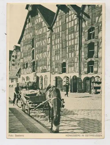 OSTPREUSSEN - KÖNIGSBERG / KALININGRAD, Speicher, Fuhrwerk, Nachkriegskarte