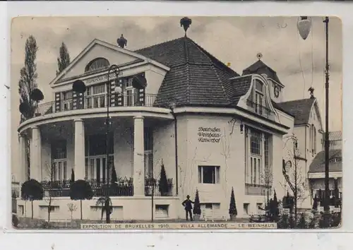 EXPO - 1910 BRUSSEL, Deutsches Weinhaus Kaiserhof