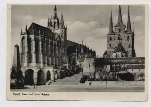 0-5000 ERFURT, Dom & Severi - Kirche, Landpost "Henschleben 2 über Erfurt"