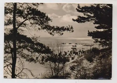 0-2255 HERINGSDORF - BANSIN, Blick auf den Strand, 1965