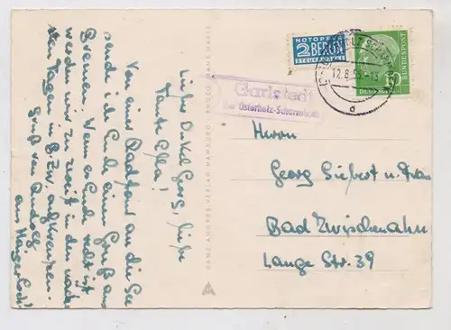 2860 OSTERHOLZ - SCHARMBECK, POSTGESCHICHTE, Landpoststempel "Garlstedt über Osterholz-Scharmbeck", 1955