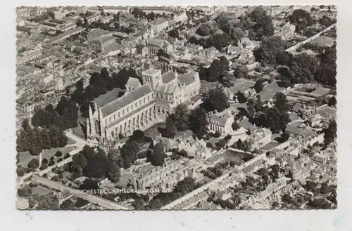 UK - ENGLAND - HAMPSHIRE - WINCHESTER, Winchester Cathedral, air view, 1964