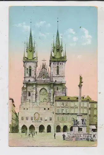 CZ 110 00 PRAHA  / PRAG, Teinkirche, , 1917