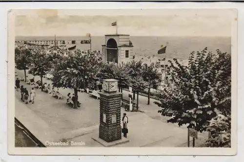 0-2255 HERINGSDORF - BANSIN, Wettersäule, Strandpromenade, 1955