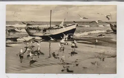 0-2255 HERINGSDORF - BANSIN, Möwenspiel, Fischerboot, "NEPTUN", 1960