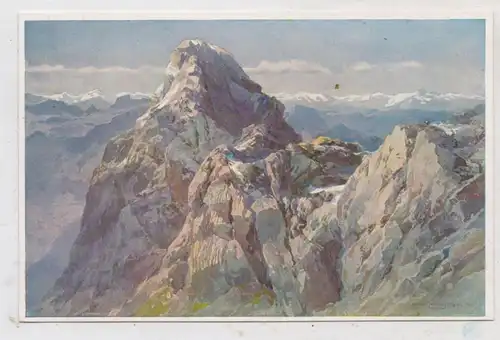 8240 BERCHTESGADEN, Der Watzmann, Künstler - Karte E.T. Compton