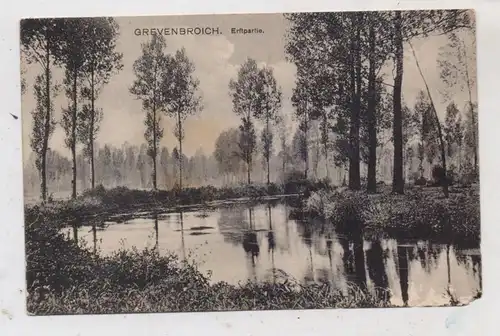 4048 GREVENBROICH, Erftpartie, 1919, kl. Eckmangel, Verlag Sommer