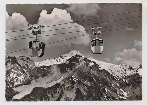 CH 1977 CRANS - MONTANA VS, Restaurant Bella Lui, Blick auf die Seilbahn