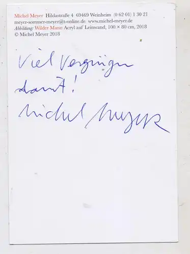 KÜNSTLER - ARTIST - MICHEL MEYER, kleine Sammlung mit Autograph