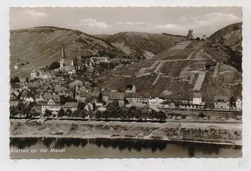 5590 COCHEM - KLOTTEN, Blick über die Mosel, 1959