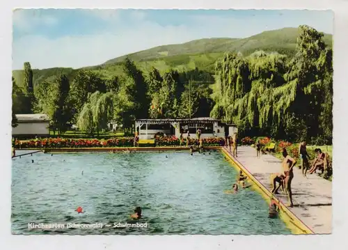 7815 KIRCHZARTEN, Schwimmbad, 1965, handcoloriert