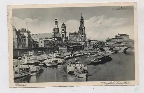 BINNENSCHIFFE - ELBE, Dampfschifflandeplatz Dresden, 1935