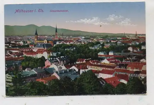 F 68100 MULHOUSE / MÜLHAUSEN, Blick über die Stadt