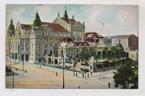 5000 KÖLN, Opernhaus mit Restaurant Terrasse, ca. 1910