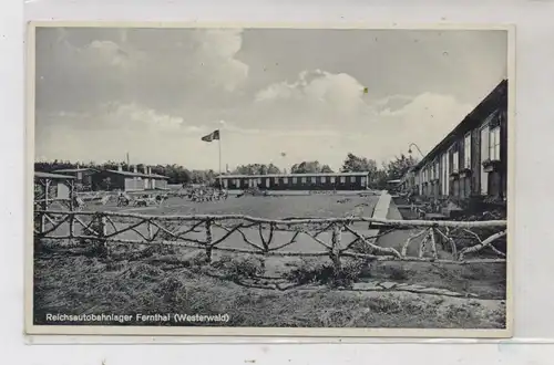 5464 ASBACH - NEUSTADT - FERNTHAL, Reichsautobahnlager, 1939, Landpoststempel "Fernthal über Linz(Rhein)"