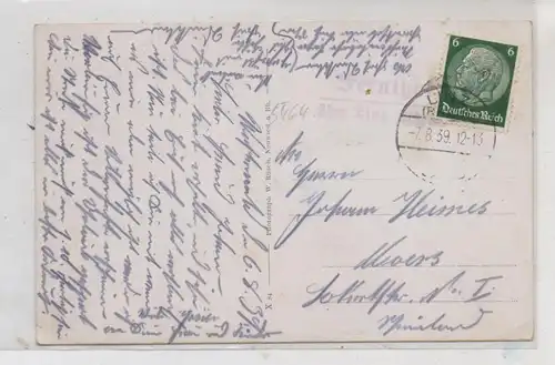 5464 ASBACH - NEUSTADT - FERNTHAL, Reichsautobahnlager, 1939, Landpoststempel "Fernthal über Linz(Rhein)"