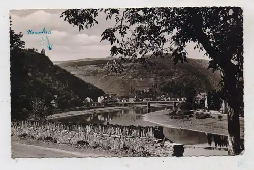 5580 TRABEN - TRARBACH, Blick über die Mosel, 1956