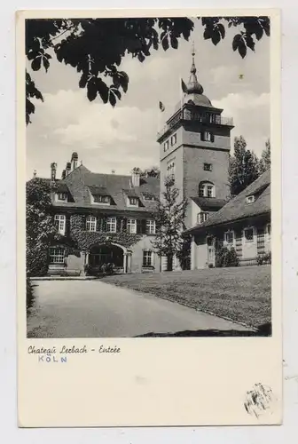 5060 BERGISCH GLADBACH - SAND - LERBACH, Haus Lerbach, belgische Beflaggung, 1953, belgische Militärpost