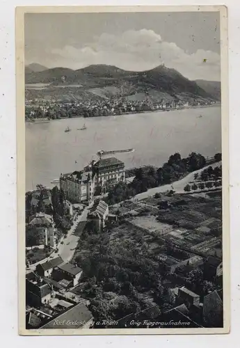 5300 BONN - BAD GODESBERG, Hotel Dreesen und Umgebung, Luftaufnahme, NS-Beflaggung, 1938