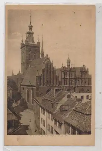 DANZIG, Katharinenkirche von Osten, Verlag Burau