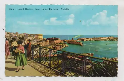 MALTA - Grand Harbour from Upper Baracca