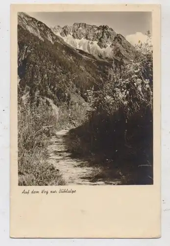 A 6991 MITTELBERG, Weg zur Bühlalpe, 1952