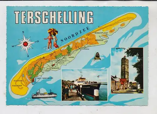 LANDKARTE / MAP,  Terschelling