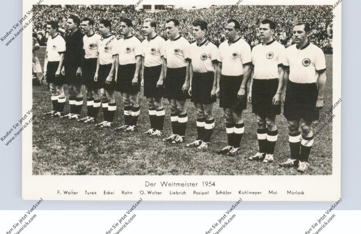 SPORT FUSSBALL WM 1954 Die Weltmeister Nr. 1708291207 oldthing