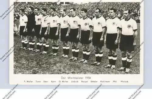SPORT - FUSSBALL - WM 1954 Die Weltmeister