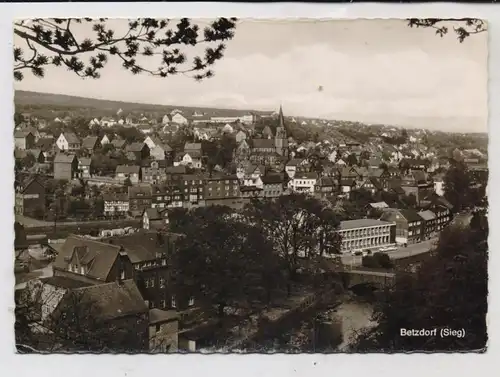 5240 BETZDORF, Blick auf den Ort, 1968