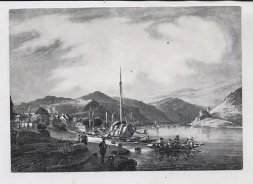 6530 BINGEN, Historische Ansicht um 1826