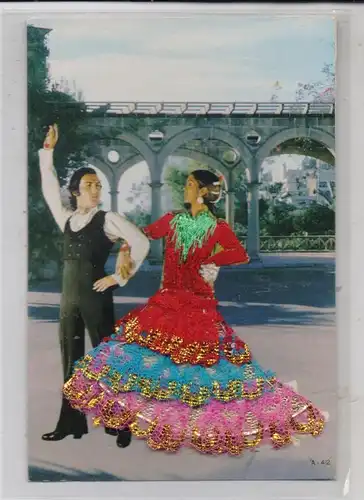 TRACHTEN - TANZ, Paillettenkleid Spanien