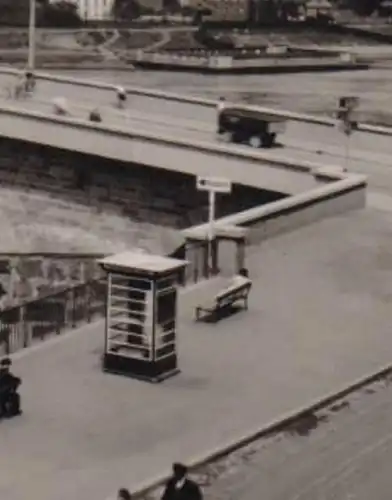 5500 TRIER, Römerbrücke, Konstantinsäule. Telefonzelle, 1952