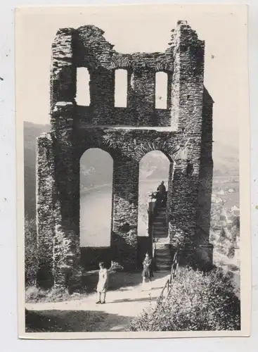 5580 TRABEN - TRARBACH, Ruine Grevenburg, Blick auf die Mosel