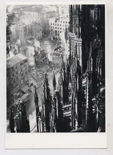 5000 KÖLN, KÖLNER DOM, Blick auf den Wallrafplatz, Dom - Hotel... 1946, Karl Hugo Schmölz, Neudruck