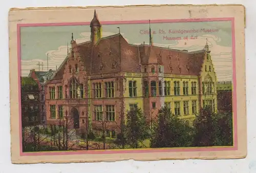 5000 KÖLN, Kunstgewerbe - Museum, Hansaring, 1919