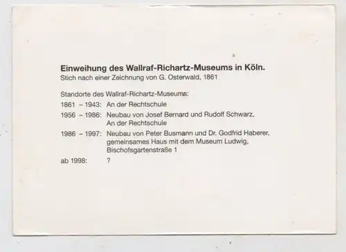 5000 KÖLN, WALLRAF - RICHARTZ - MUSEUM,  Historische Ansicht
