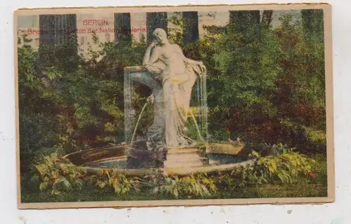 1000 BERLIN, Alte Nationalgellerie, Brunnen im Garten, 20er Jahre