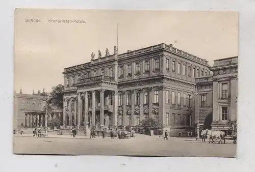 1000 BERLIN, Kronprinzenpalais, belebte Szene, 1910