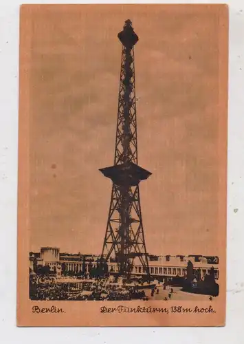 1000 BERLIN - WESTEND, Funkturm, Verlag Carl Käfer