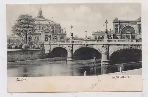 1000 BERLIN - MOABIT, Moltke - Brücke, 1905
