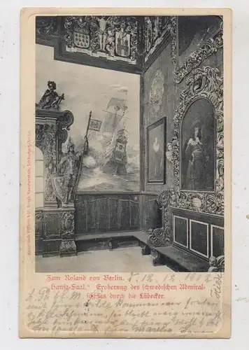 1000 BERLIN, Zum "Roland von Berlin", Hansasaal, 1902 nach Preussisch Stargard befördert