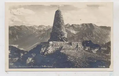 8977 RETTENBERG, Jäger - Denkmal auf dem Grünten, 1926